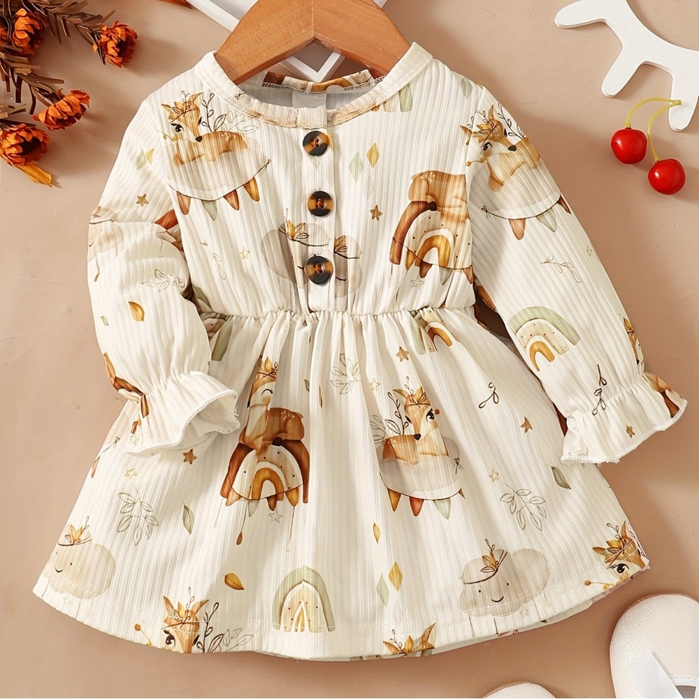 NEW Woodland animals dress size 18-24 months